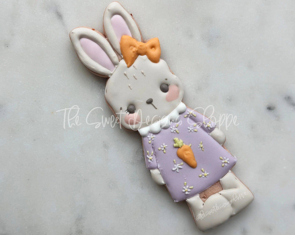 Cookie Cutters - Long and Tall Girly Bunny - Cookie Cutters - The Sweet Designs Shoppe - One Size( 6" High x 2" Wide) - ALL, Animal, Animals, Animals and Insects, bunny, Cookie Cutter, Easter, Easter / Spring, Promocode