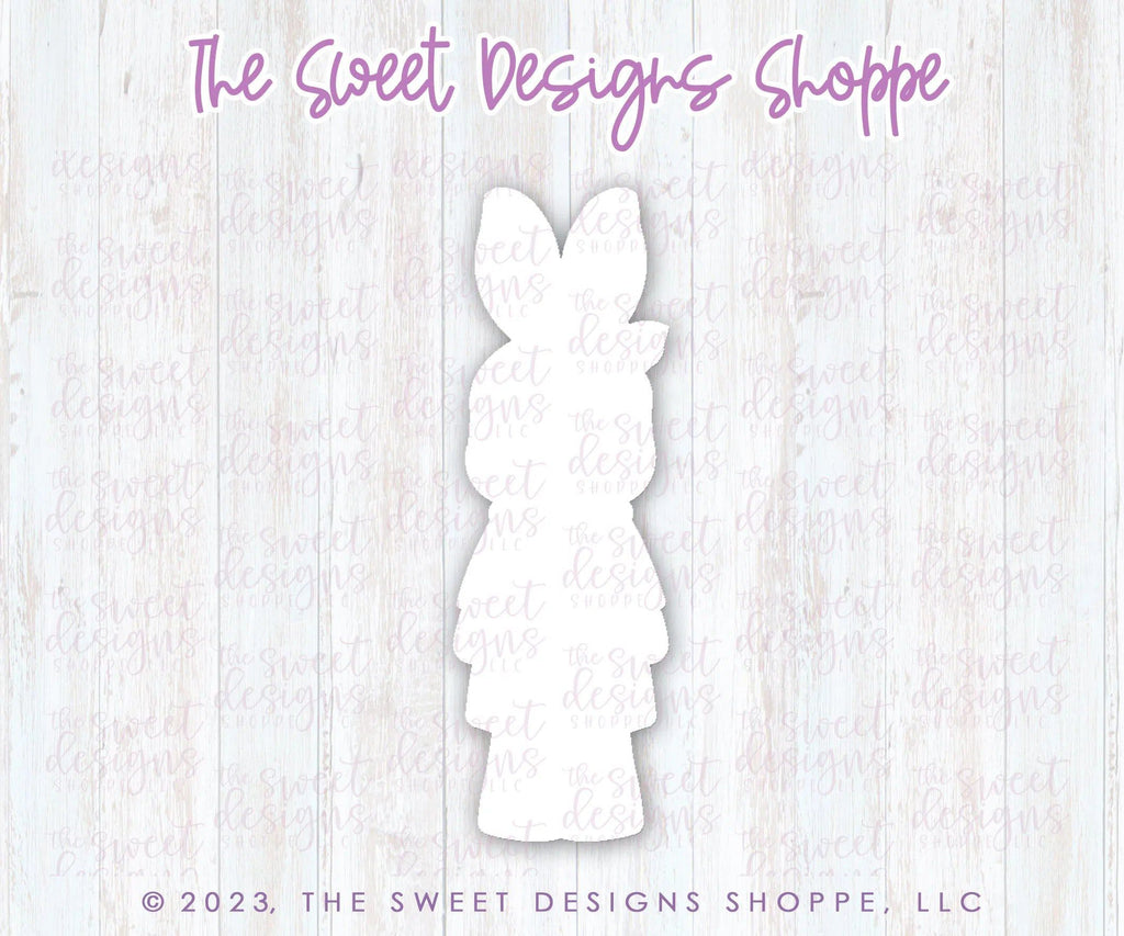 Cookie Cutters - Long and Tall Girly Bunny - Cookie Cutters - The Sweet Designs Shoppe - One Size( 6" High x 2" Wide) - ALL, Animal, Animals, Animals and Insects, bunny, Cookie Cutter, Easter, Easter / Spring, Promocode