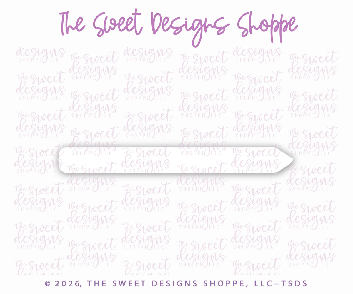 Cookie Cutters - Long and Thin Pencil - Cookie Cutter - The Sweet Designs Shoppe - TSDS - - ALL,back to school,BTS,Cookie Cutter,long and thin pencil,Pencil,Promocode,School,School / Graduation,school note,school supplies,STL,Teacher Appreciation