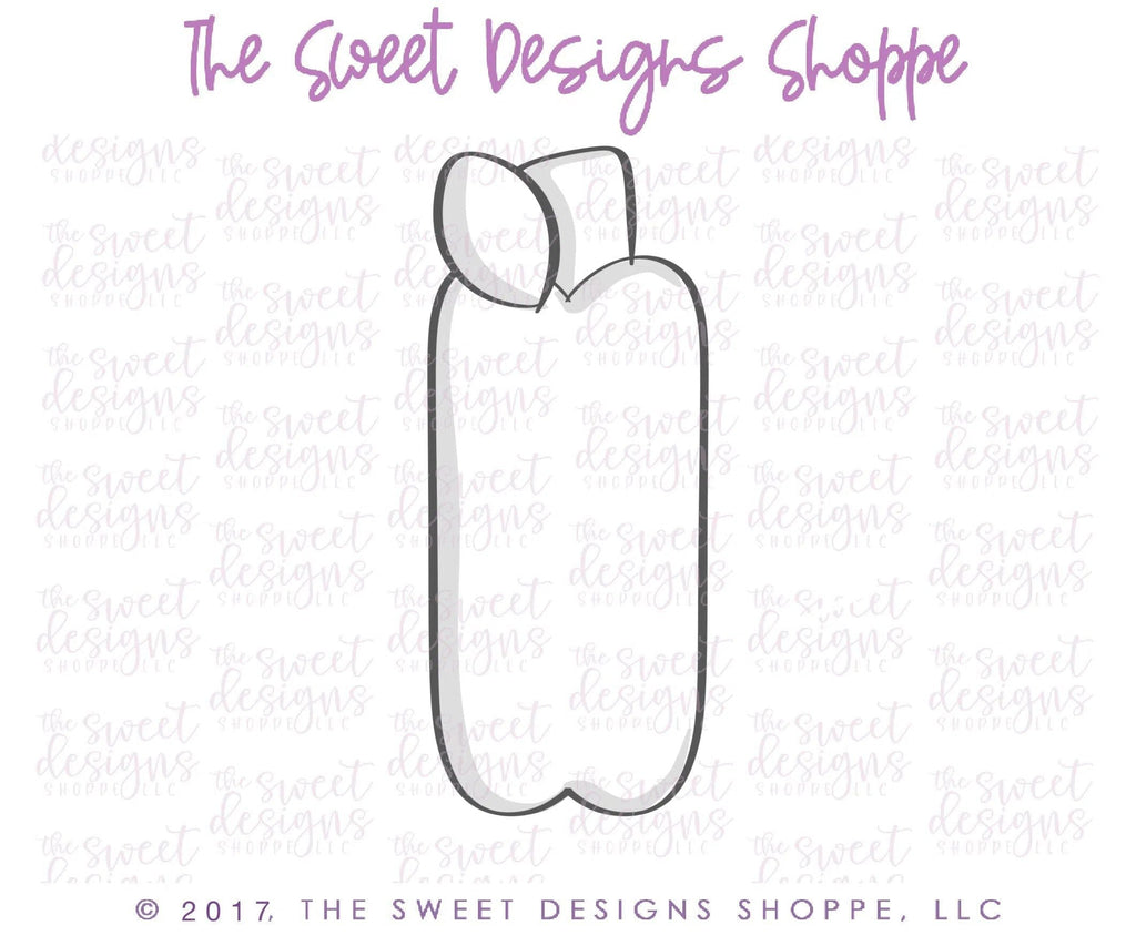 Cookie Cutters - Long Apple - Cookie Cutter - The Sweet Designs Shoppe - TSDS - - ALL,Apple,Cookie Cutter,Food,Food and Beverage,Food beverages,Fruits and Vegetables,Grad,graduations,Promocode,school,School / Graduation