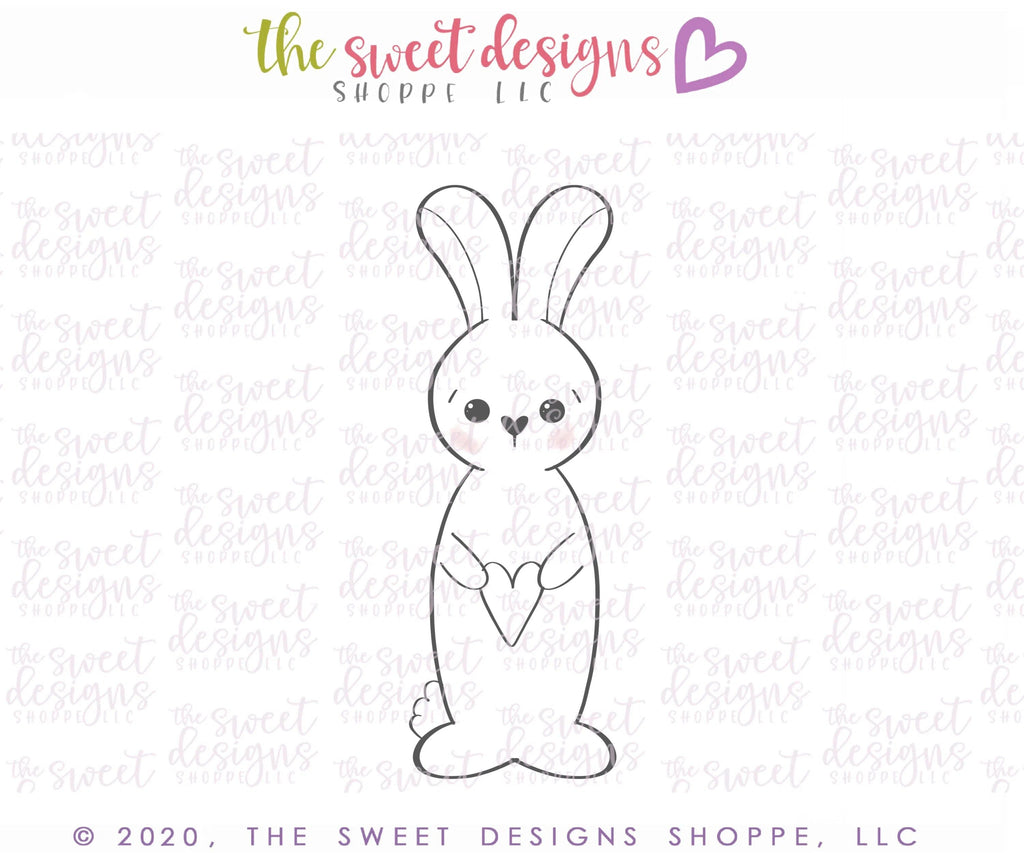 Cookie Cutters - Long Bunny - Cookie Cutter - The Sweet Designs Shoppe - - ALL, Animal, Animals, Animals and Insects, Cookie Cutter, easter, Easter / Spring, Promocode