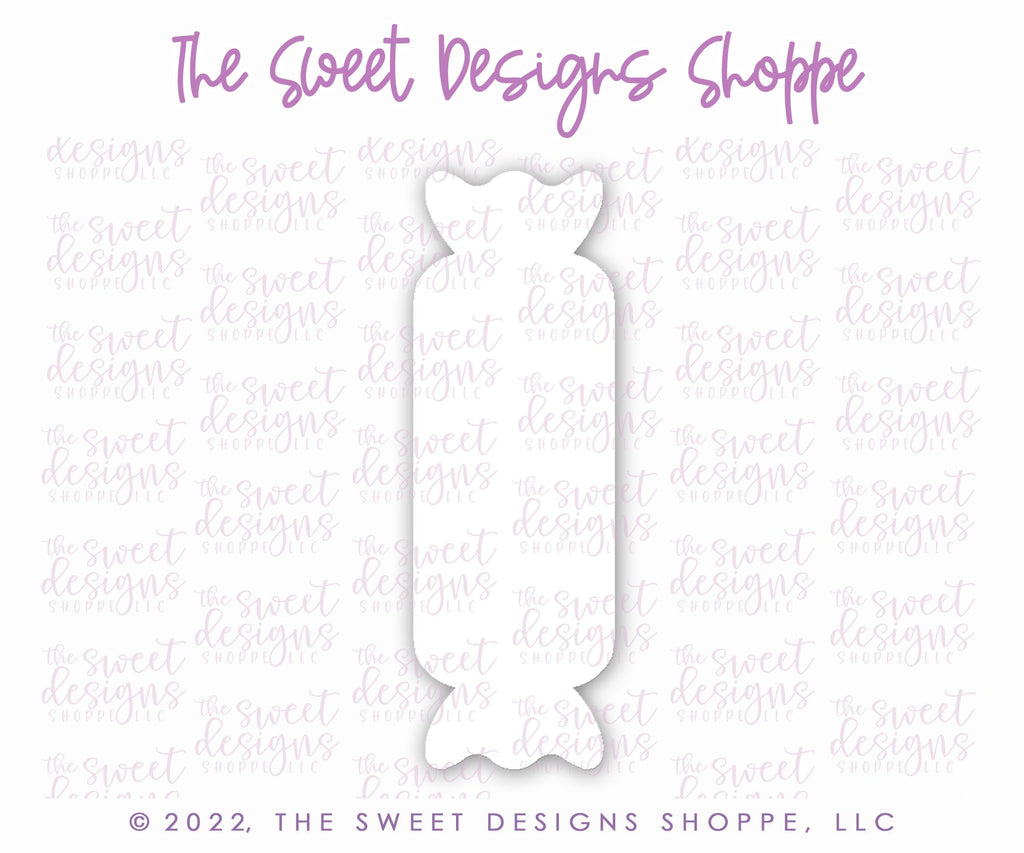 Cookie Cutters - Long Candy Plaque - Cookie Cutter - The Sweet Designs Shoppe - - ALL, Candy, Christmas, Christmas / Winter, Christmas Cookies, Cookie Cutter, new, Plaque, Plaques, PLAQUES HANDLETTERING, Promocode, STL