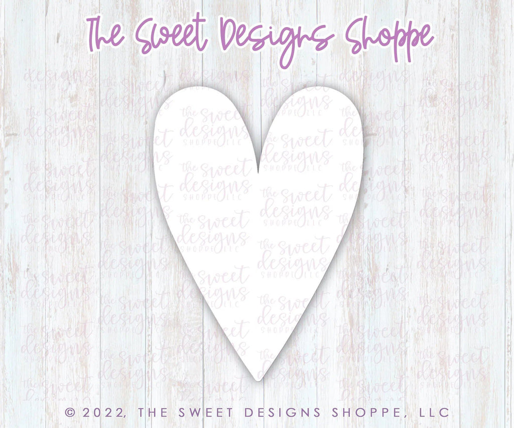 Cookie Cutters - Long Conversation Heart - Cookie Cutter - The Sweet Designs Shoppe - TSDS - - ALL,Cookie Cutter,Heart,Hearts,Holiday,love,Plaque,Promocode,STL,valentine,valentines,Wedding