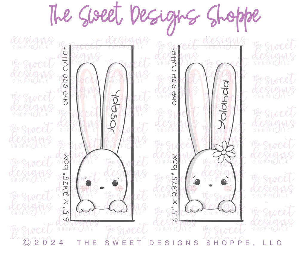 Cookie Cutters - Long Ears Bunny and Daisy Bunny Cookie Cutters Set - Set of 2 - Cookie Cutters - The Sweet Designs Shoppe - TSDS - - ALL,Animal,Animals,Animals and Insects,bunny,Cookie Cutter,Easter,Easter / Spring,Mini Sets,Promocode,regular sets,set