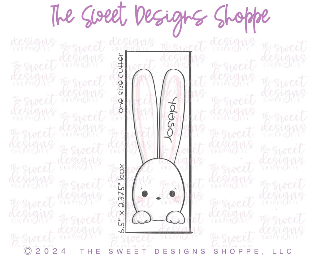 Cookie Cutters - Long Ears Bunny - Cookie Cutters - Sweet Designs Shoppe - One Size( 6" High x 2" Wide) - ALL, Animal, Animals, Animals and Insects, bunny, bunny face, Cookie Cutter, Easter, Easter / Spring, Promocode