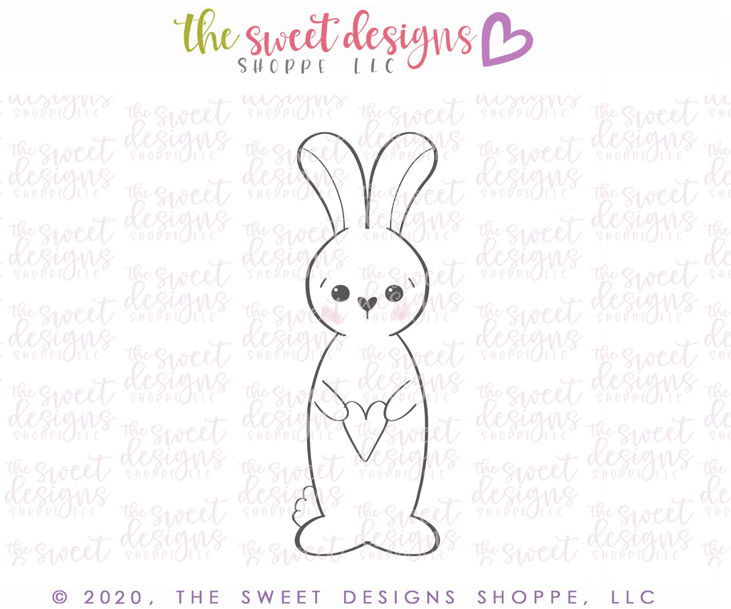 Cookie Cutters - Long Easter Bunny Set - Cookie Cutters - The Sweet Designs Shoppe - TSDS - - ALL,Animal,Animals,Animals and Insects,Cookie Cutter,Easter,Easter / Spring,letter,Lettering,Letters,letters and numbers,Mini Sets,Plaque,Plaques,PLAQUES HANDLETTERING,Promocode,regular sets,set,STL