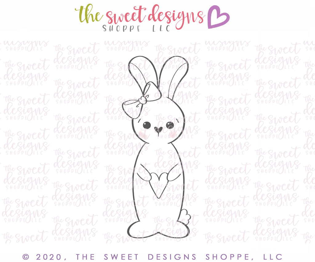 Cookie Cutters - Long Easter Bunny Set - Cookie Cutters - The Sweet Designs Shoppe - TSDS - - ALL,Animal,Animals,Animals and Insects,Cookie Cutter,Easter,Easter / Spring,letter,Lettering,Letters,letters and numbers,Mini Sets,Plaque,Plaques,PLAQUES HANDLETTERING,Promocode,regular sets,set,STL