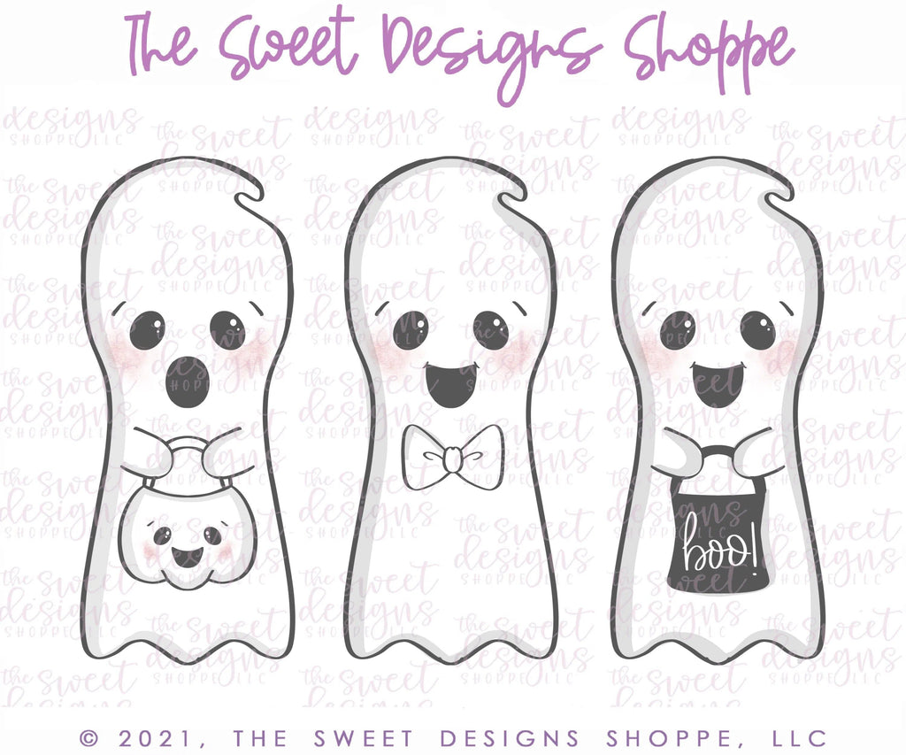 Cookie Cutters - Long Ghost - Cookie Cutter - The Sweet Designs Shoppe - - ALL, Boo, Cookie Cutter, Ghost, halloween, Promocode