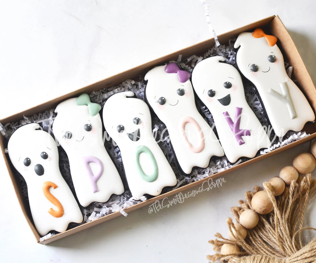Cookie Cutters - Long Ghosts Set - Cookie Cutters - Sweet Designs Shoppe - - ALL, Cookie Cutter, halloween, Halloween set, Halloween Sets, Mini Sets, Promocode, regular sets, set