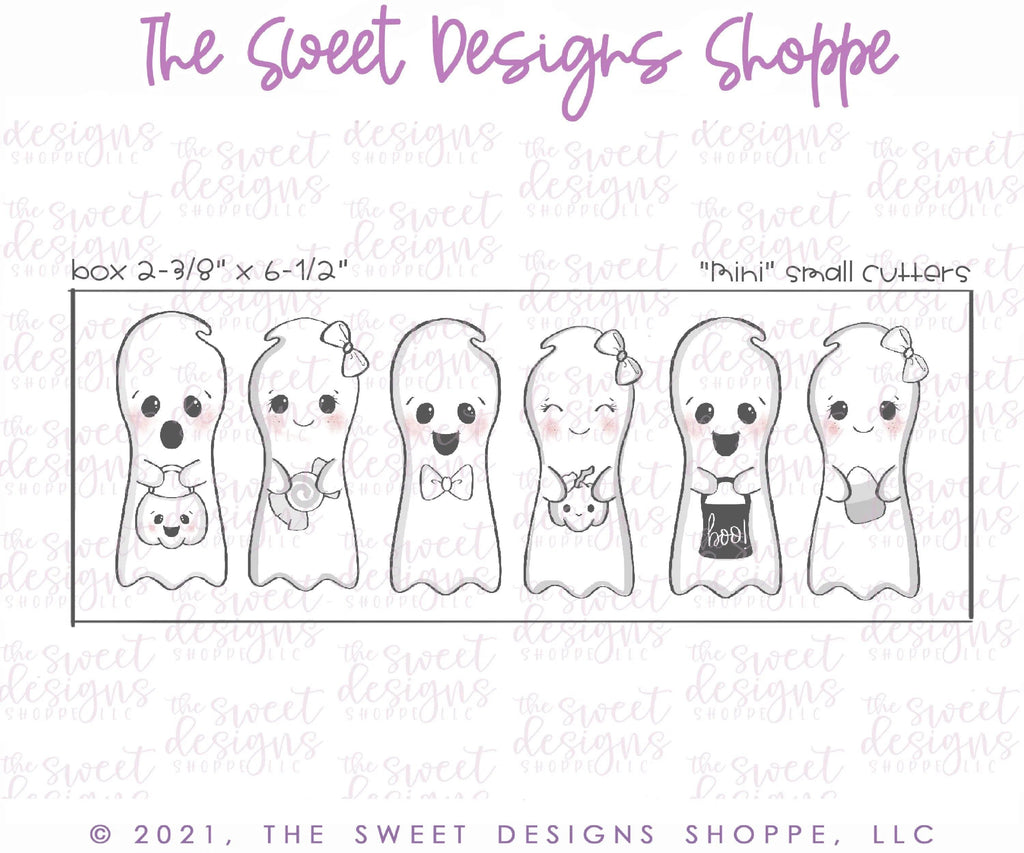 Cookie Cutters - Long Ghosts Set - Cookie Cutters - The Sweet Designs Shoppe - TSDS - - ALL,Cookie Cutter,halloween,Halloween set,Halloween Sets,Mini Sets,Promocode,regular sets,set