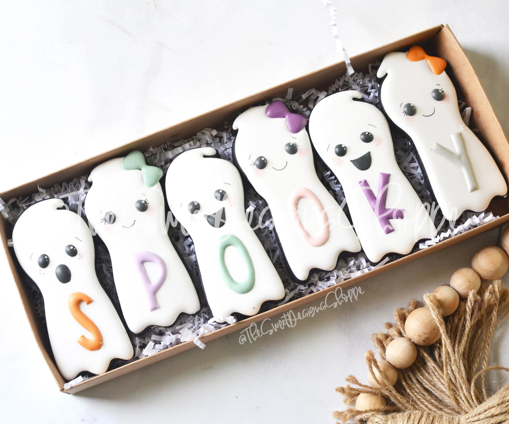 Cookie Cutters - Long Ghosts Set - Cookie Cutters - The Sweet Designs Shoppe - - ALL, Cookie Cutter, halloween, Halloween set, Halloween Sets, Mini Sets, Promocode, regular sets, set