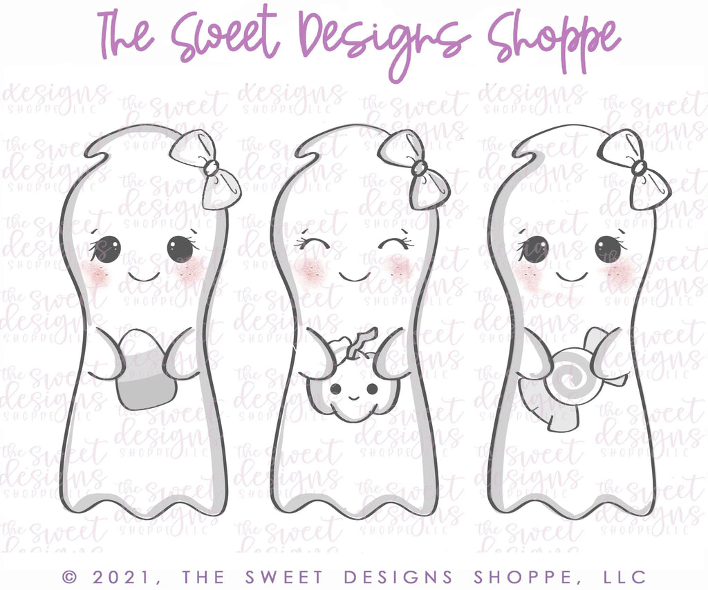 Cookie Cutters - Long Girl Ghost - Cookie Cutter - The Sweet Designs Shoppe - TSDS - - ALL,Boo,Cookie Cutter,Ghost,halloween,Promocode