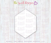 Cookie Cutters - Long Hexagon Type A- Cookie Cutter - The Sweet Designs Shoppe - TSDS - - ALL,basic,Basic Shapes,BasicShapes,Birthday,Cookie Cutter,Hexa,Miscellaneous,Promocode,Shapes,STL