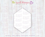 Cookie Cutters - Long Hexagon Type B - Cookie Cutter - The Sweet Designs Shoppe - TSDS - - ALL,basic,Basic Shapes,BasicShapes,Birthday,Cookie Cutter,Hexa,Miscellaneous,Promocode,Shapes,STL