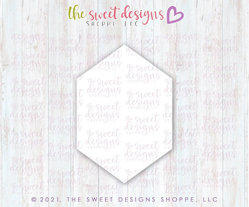 Cookie Cutters - Long Hexagon Type B - Cookie Cutter - The Sweet Designs Shoppe - TSDS - - ALL,basic,Basic Shapes,BasicShapes,Birthday,Cookie Cutter,Hexa,Miscellaneous,Promocode,Shapes