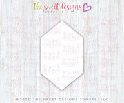 Cookie Cutters - Long Hexagon Type C - Cookie Cutter - The Sweet Designs Shoppe - TSDS - - ALL,basic,Basic Shapes,BasicShapes,Birthday,Cookie Cutter,Hexa,Miscellaneous,Promocode,Shapes,STL