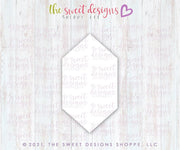 Cookie Cutters - Long Hexagon Type D - Cookie Cutter - The Sweet Designs Shoppe - TSDS - - ALL,basic,Basic Shapes,BasicShapes,Birthday,Cookie Cutter,Hexa,Miscellaneous,Promocode,Shapes,STL