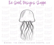 Cookie Cutters - Long Jellyfish - Cookie Cutter - The Sweet Designs Shoppe - TSDS - - ALL,Animal,Animals,Animals and Insects,Cookie Cutter,Kids / Fantasy,Promocode,STL,summer,under the sea