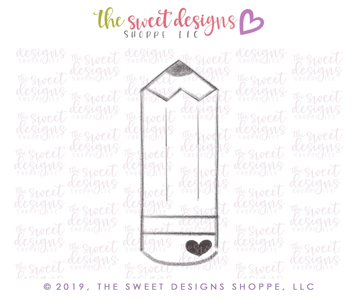 Cookie Cutters - Long Pencil - Cookie Cutter - The Sweet Designs Shoppe - TSDS - - ALL,Cookie Cutter,Grad,graduations,Pencil,Promocode,school,School / Graduation,school supplies,STL,writing