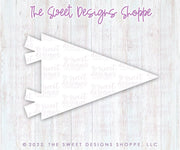 Cookie Cutters - Long Pennant - Cookie Cutter - The Sweet Designs Shoppe - TSDS - - ALL,back to school,Birthday,Cookie Cutter,flag,happybirthdday,Party,Plaque,Plaques,PLAQUES HANDLETTERING,Promocode,School,School / Graduation,school supplies,STL