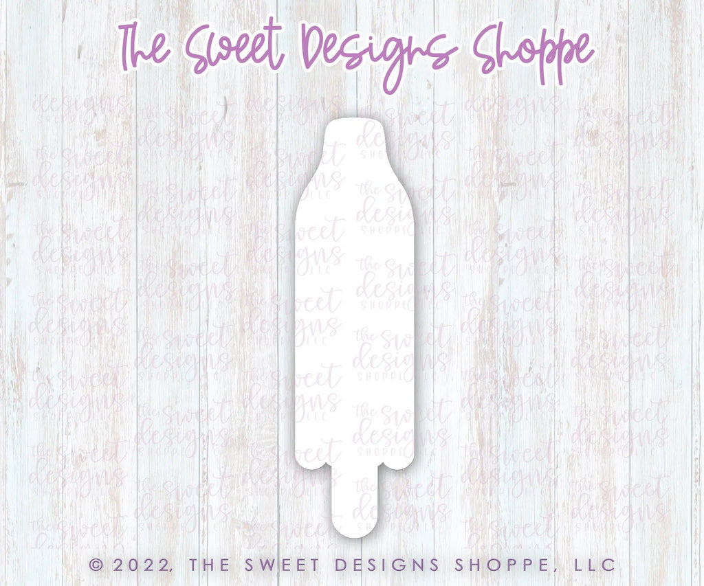 Cookie Cutters - Long Popsicle - Cookie Cutter - The Sweet Designs Shoppe - Single Size ( 7-1/4" High x 2" Wide) - ALL, celebration, cone, Cookie Cutter, dad, Father, Fathers Day, Food, Food & Beverages, grandfather, Ice Cream, icecream, pop, popscicle, Promocode, Summer, Sweet, Sweets, valentine, valentines