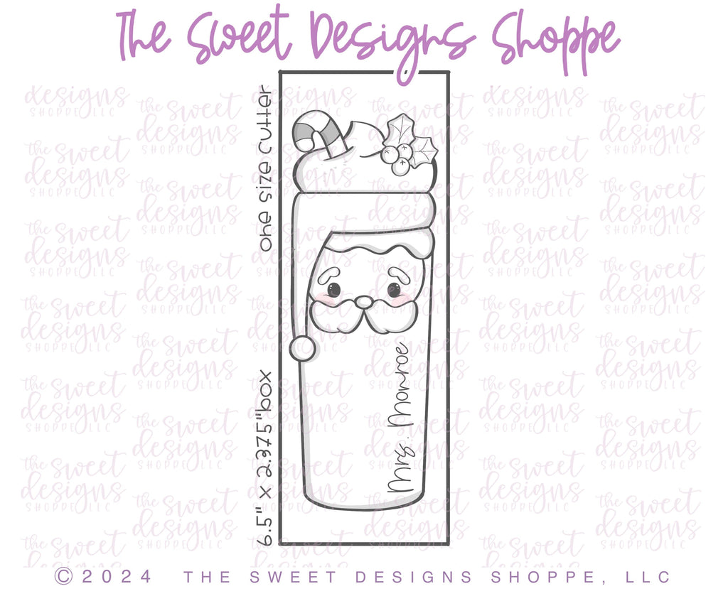 Cookie Cutters - Long Santa Coffee Cup - Cookie Cutter - The Sweet Designs Shoppe - TSDS - - ALL,beverage,beverages,Christmas,Christmas / Winter,Christmas Cookies,Coffee,Cookie Cutter,Food & Beverages,Food and Beverage,Promocode,STL