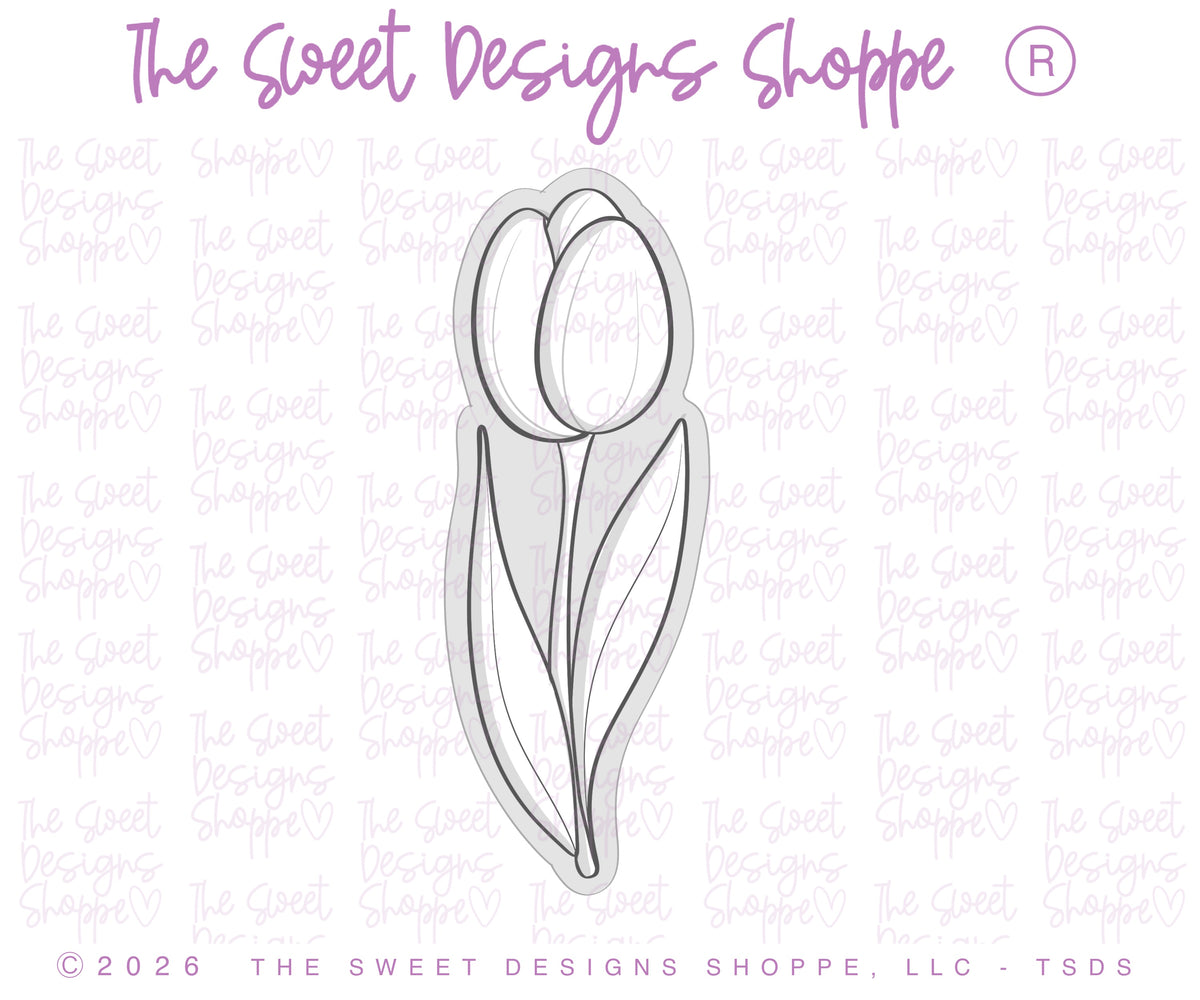 Cookie Cutters - Long Stem Tulip- Cookie Cutter - The Sweet Designs Shoppe - TSDS - - ALL,bouquet,Cookie Cutter,Easter / Spring,long stem daisy,long stem flowers,Mothers Day,Nature,Promocode,STL,Teacher Appreciation,teachers,Trees Leaves and Flowers