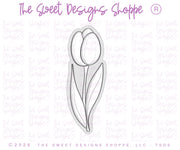Cookie Cutters - Long Stem Tulip- Cookie Cutter - The Sweet Designs Shoppe - TSDS - - ALL,bouquet,Cookie Cutter,Easter / Spring,long stem daisy,long stem flowers,Mothers Day,Nature,Promocode,STL,Teacher Appreciation,teachers,Trees Leaves and Flowers