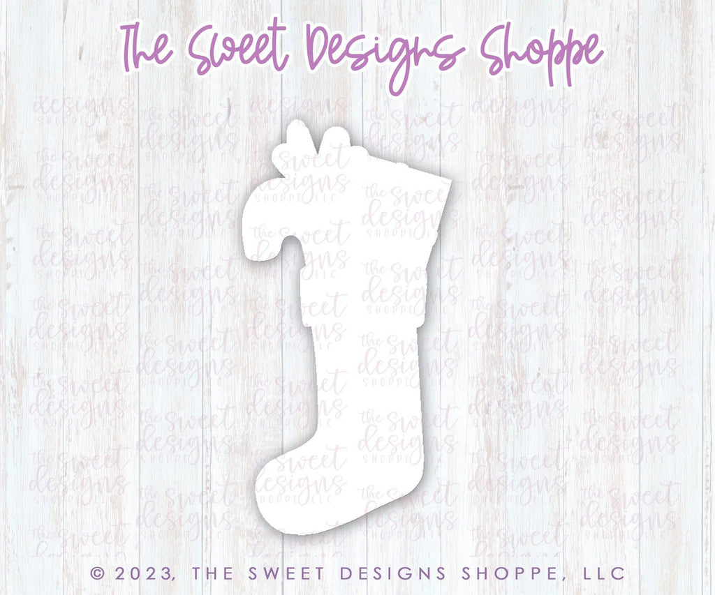 Cookie Cutters - Long Stocking with Candy Cane - Cookie Cutter - Sweet Designs Shoppe - - advent, Advent Calendar, ALL, Christmas, Christmas / Winter, Christmas Cookies, Cookie Cutter, modern, Promocode