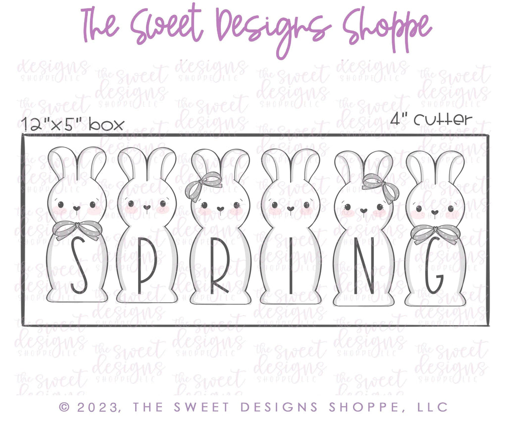 Cookie Cutters - Long Stout Easter Bunny Set - Set of 3- Cookie Cutters - The Sweet Designs Shoppe - TSDS - - ALL,Animal,Animals,Animals and Insects,Cookie Cutter,Easter,Easter / Spring,letter,Lettering,Letters,letters and numbers,Mini Sets,Plaque,Plaques,PLAQUES HANDLETTERING,Promocode,regular sets,set