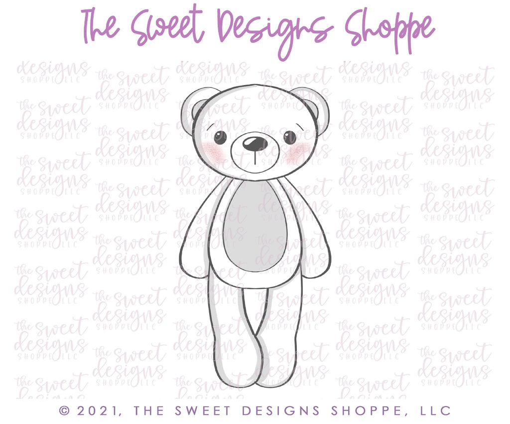 Cookie Cutters - Long Teddy Bear - Cutter - Sweet Designs Shoppe - - Accesories, Accessories, accessory, ALL, Baby, Baby / Kids, Baby Bib, Baby Dress, Baby Swaddle, baby toys, Christmas, Christmas / Winter, Clothing / Accessories, Cookie Cutter, kids, Kids / Fantasy, Promocode, toy, toys