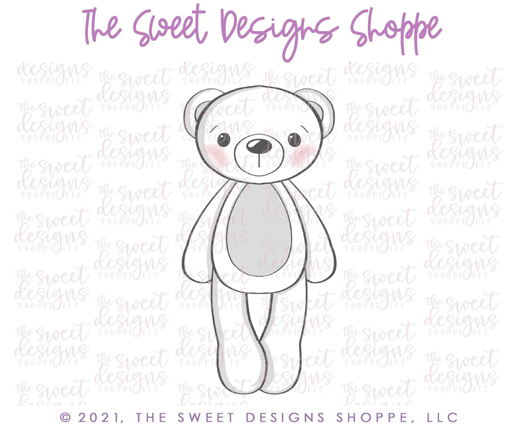 Cookie Cutters - Long Teddy Bear - Cookie Cutter - The Sweet Designs Shoppe - - Accesories, Accessories, accessory, ALL, Baby, Baby / Kids, Baby Bib, Baby Dress, Baby Swaddle, baby toys, Christmas, Christmas / Winter, Clothing / Accessories, Cookie Cutter, kids, Kids / Fantasy, Promocode, toy, toys