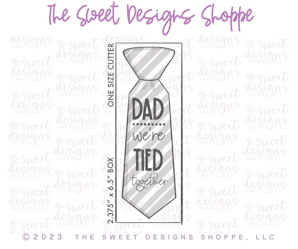 Cookie Cutters - Long Tie - Cookie Cutter - Sweet Designs Shoppe - OneSize (6-1/4" Wide x 2" Tall) - Accesories, ALL, Clothing / Accessories, Cookie Cutter, dad, Father, father's day, grandfather, Plaque, Promocode, Tie