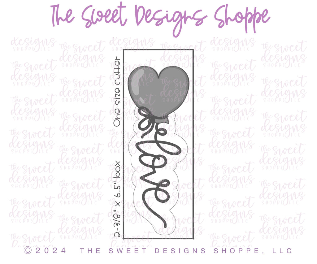 Cookie Cutters - Love Balloon - Cookie Cutter - The Sweet Designs Shoppe - TSDS - - ALL,Cookie Cutter,Promocode,STL,valentine,Valentines,Wedding