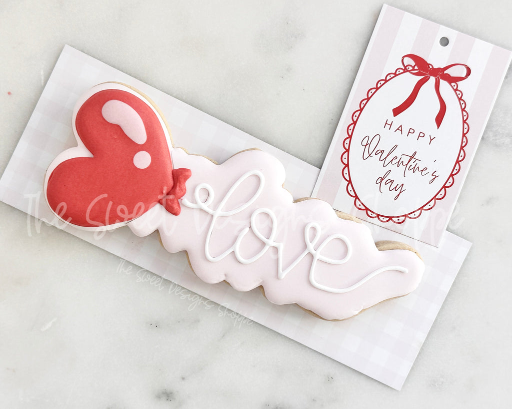 Cookie Cutters - Love Balloon - Cookie Cutter - The Sweet Designs Shoppe - - ALL, Cookie Cutter, new, Promocode, STL, valentine, Valentines, Wedding