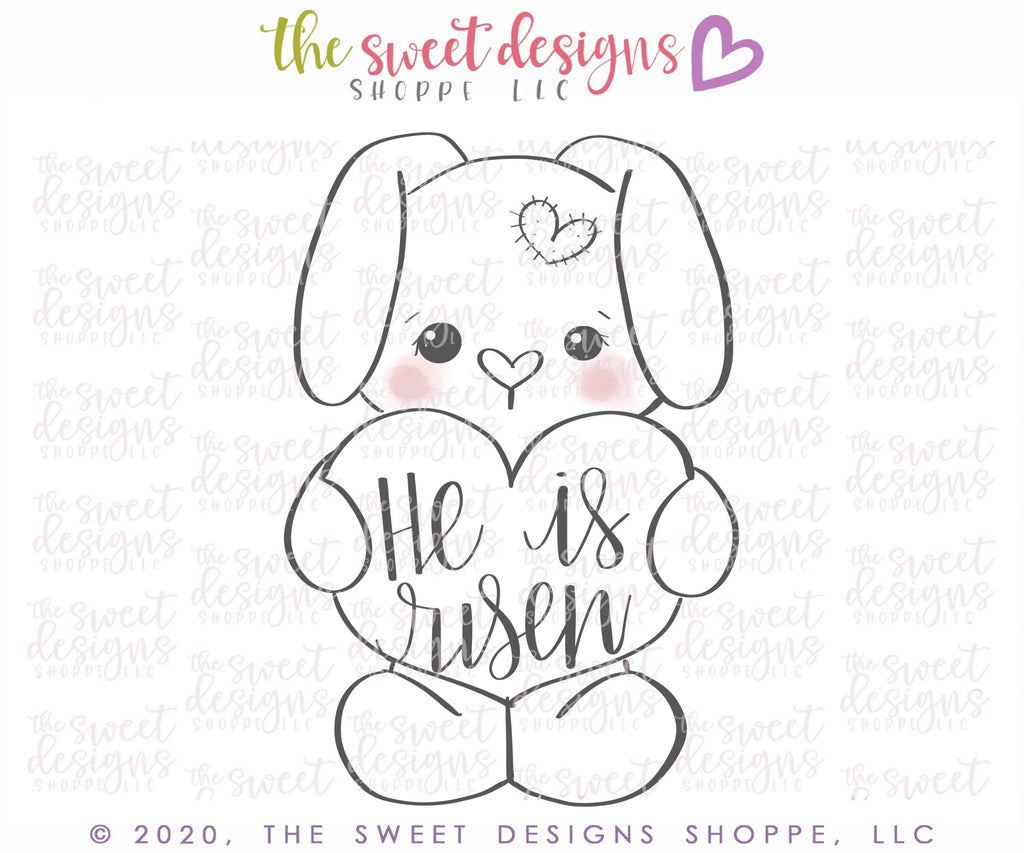 Cookie Cutters - Love Bunny - Cookie Cutter - The Sweet Designs Shoppe - - ALL, Animal, Animals, Animals and Insects, Christening, Cookie Cutter, easter, Easter / Spring, Promocode