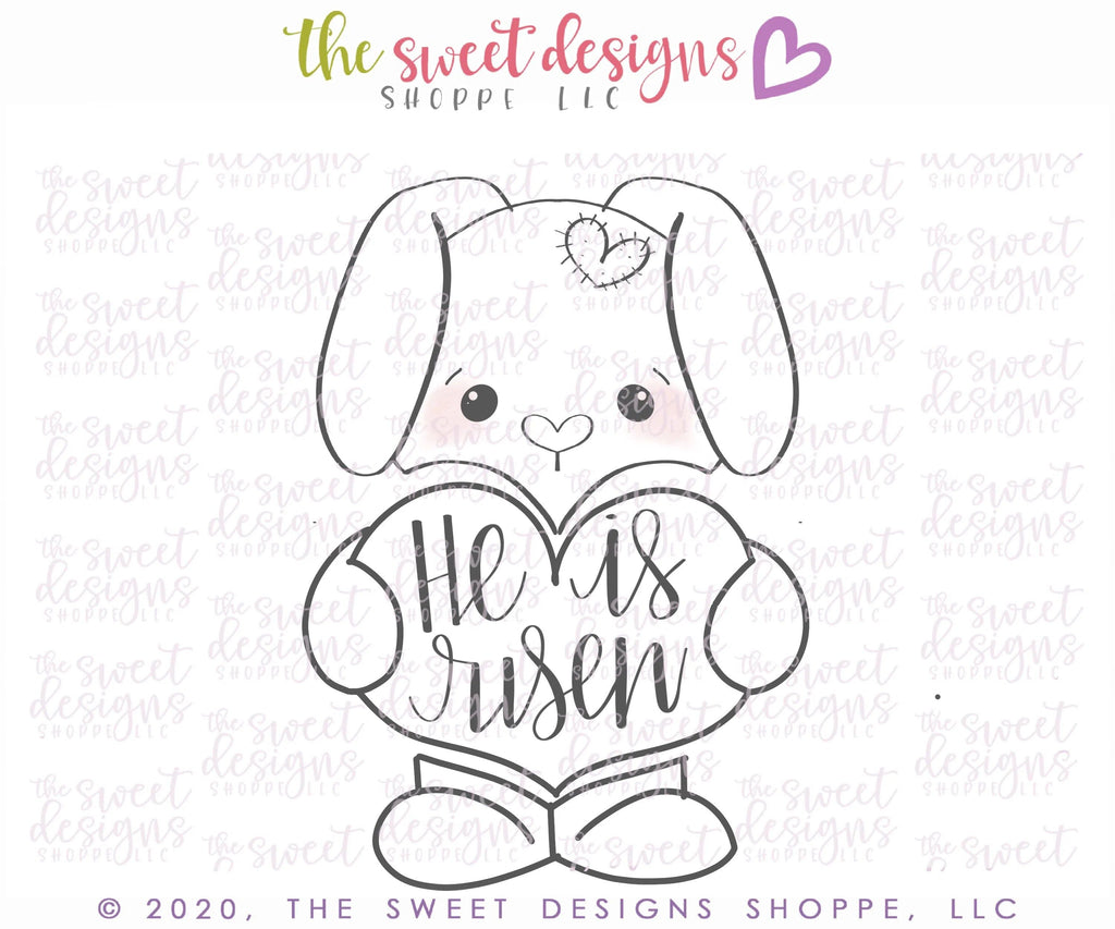 Cookie Cutters - Love Bunny Set - Cookie Cutters - The Sweet Designs Shoppe - TSDS - - ALL,Animal,Animals,Animals and Insects,Cookie Cutter,Easter,Easter / Spring,Love,Promocode,regular sets,set,sets,STL,Valentine,Valentines