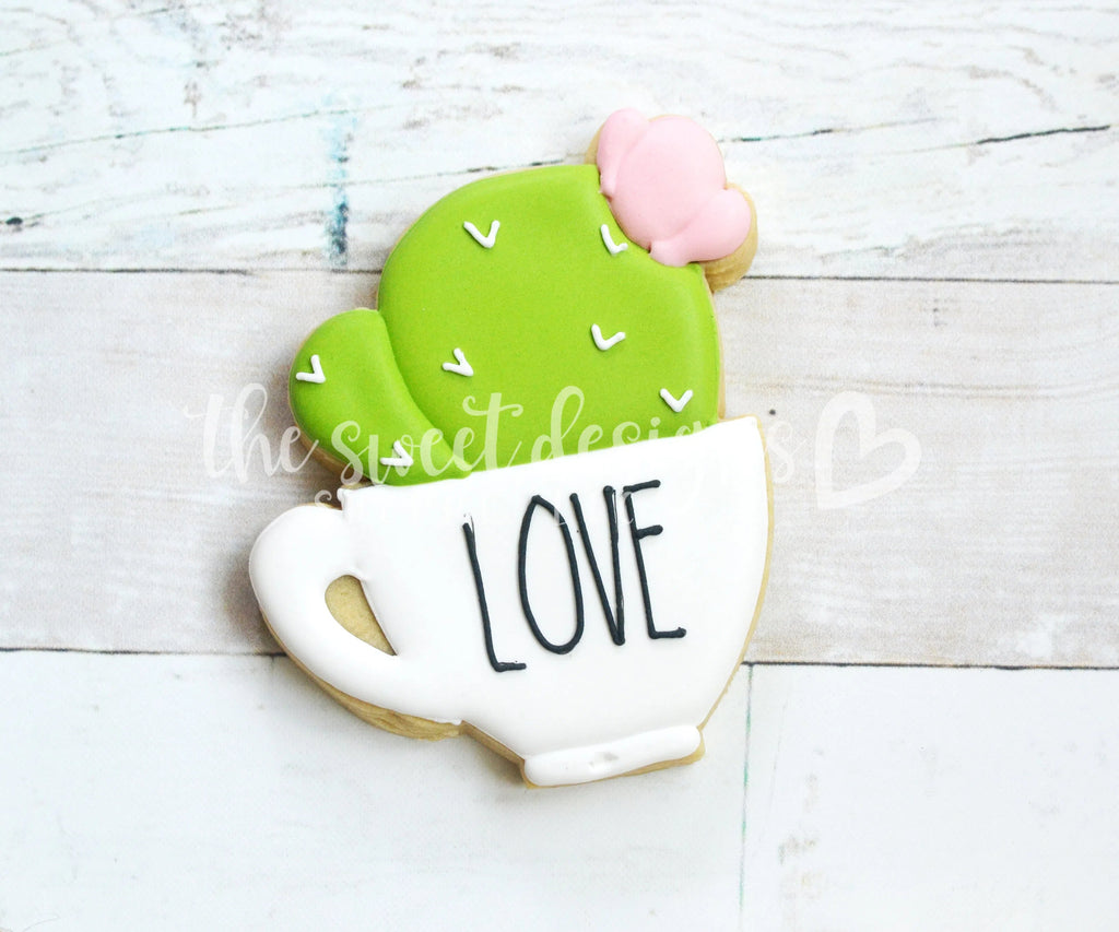 Cookie Cutters - LOVE Cactus Mug - Cookie Cutter - Sweet Designs Shoppe - - ALL, back to school, Cookie Cutter, Grad, graduations, mothers day, mug, mugs, Nature, Promocode, School, School / Graduation, school collection 2019