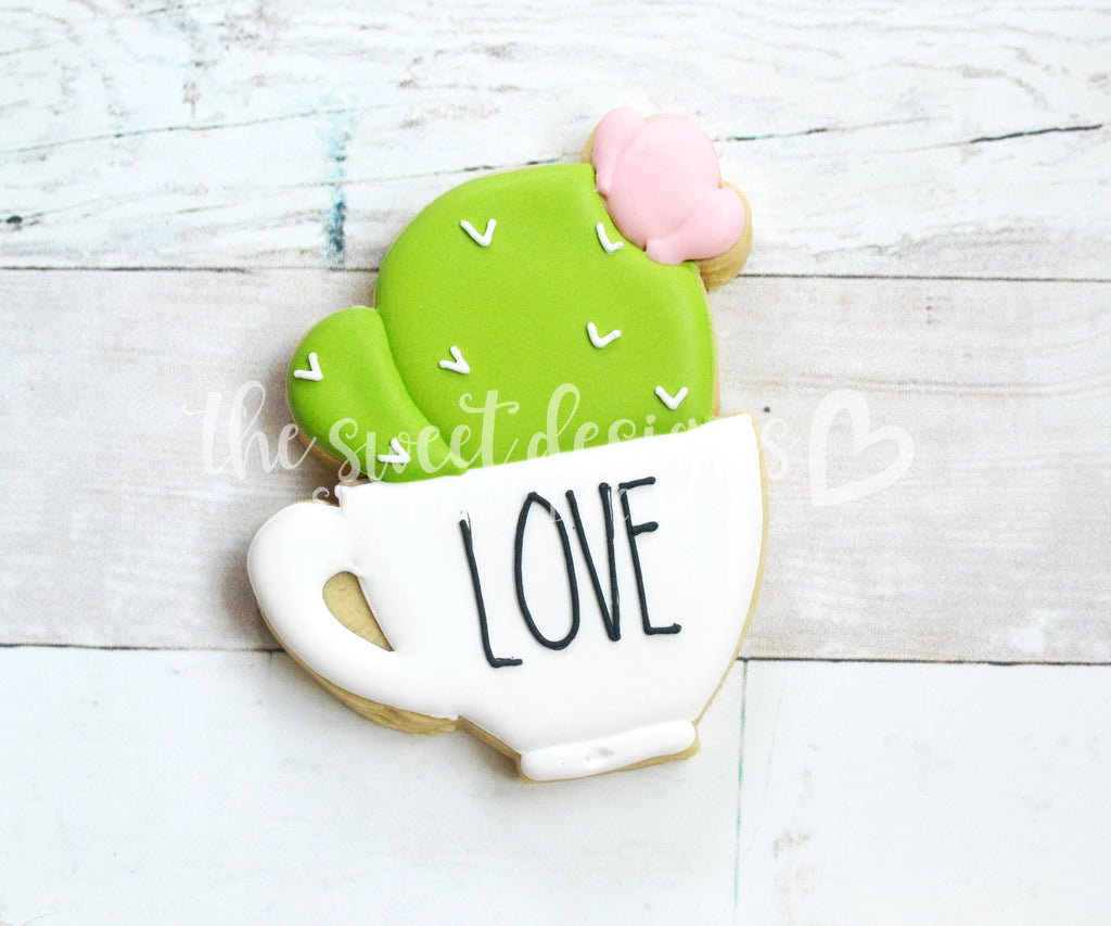 Cookie Cutters - LOVE Cactus Mug - Cookie Cutter - The Sweet Designs Shoppe - - ALL, back to school, Cookie Cutter, Grad, graduations, mothers day, mug, mugs, Nature, Promocode, School, School / Graduation, school collection 2019