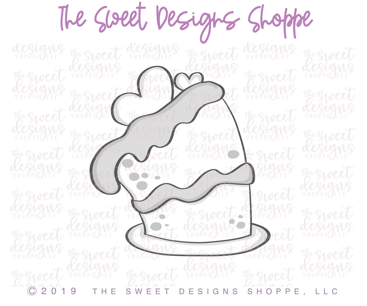 Cookie Cutters - Love Cake - Cookie Cutter - The Sweet Designs Shoppe - TSDS - - ALL,Birthday,Cookie Cutter,Promocode,STL,Sweet,Sweets,valentines