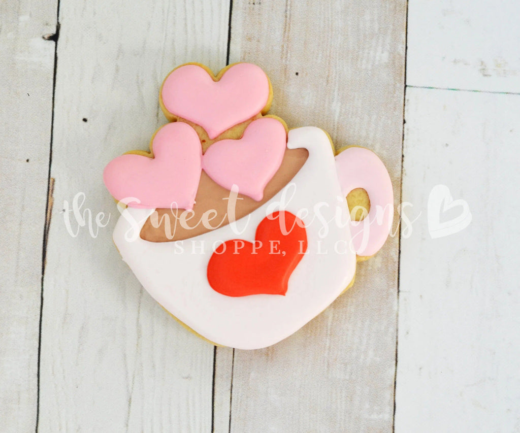 Cookie Cutters - Love Coffee Cup v2- Cookie Cutter - The Sweet Designs Shoppe - - 2018, ALL, beverage, Coffee, Cookie Cutter, drink, Love, Nurse, Nurse Appreciation, Promocode, Teacher, Teacher Appreciation, Valentine's, valentines collection 2018