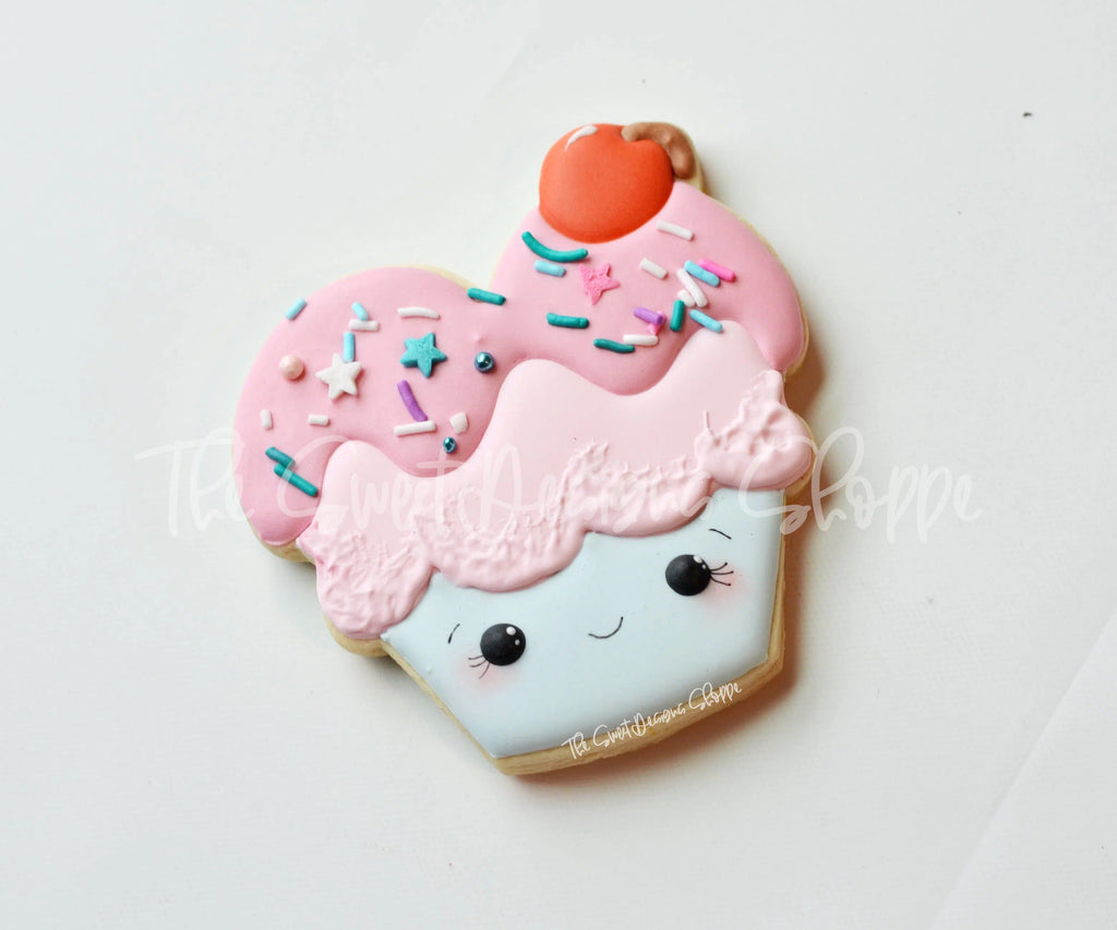 Cookie Cutters - Love Ice Cream - Cookie Cutter - The Sweet Designs Shoppe - TSDS - - ALL,cone,Cookie Cutter,Food,Food and Beverage,Food beverages,icecream,Promocode,summer,Sweet,Sweets,valentines