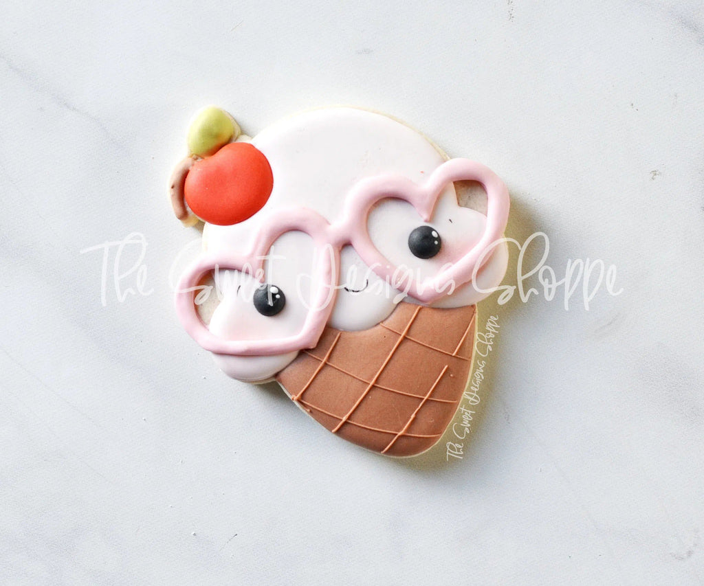 Cookie Cutters - Love Ice Cream - Cookie Cutter - The Sweet Designs Shoppe - - ALL, cone, Cookie Cutter, Food, Food and Beverage, Food beverages, icecream, Promocode, Summer, Sweet, Sweets, valentine, valentines