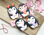 Cookie Cutters - Love Penguins Cookie Cutters Set - Set of 4 - Cookie Cutters - The Sweet Designs Shoppe - TSDS - - ALL,Animal,Animals,Animals and Insects,Cookie Cutter,Mini Sets,Promocode,regular sets,set,valentine,Valentine's