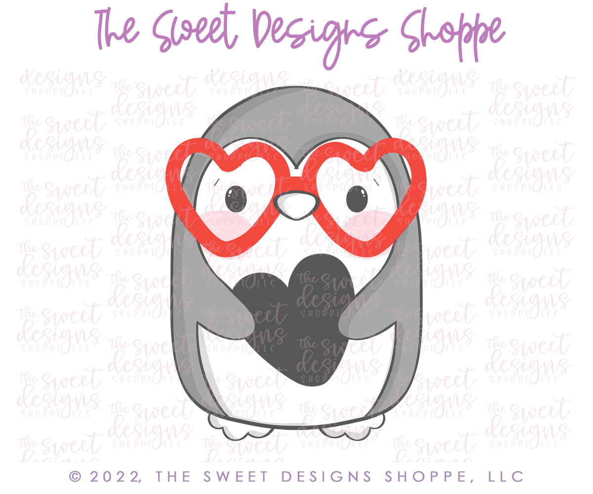 Cookie Cutters - Love Penguins Cookie Cutters Set - Set of 4 - Cookie Cutters - The Sweet Designs Shoppe - TSDS - - ALL,Animal,Animals,Animals and Insects,Cookie Cutter,Mini Sets,Promocode,regular sets,set,valentine,Valentine's