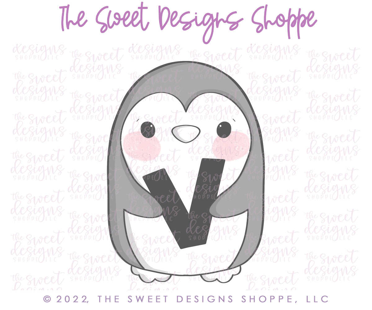 Cookie Cutters - Love Penguins Cookie Cutters Set - Set of 4 - Cookie Cutters - The Sweet Designs Shoppe - TSDS - - ALL,Animal,Animals,Animals and Insects,Cookie Cutter,Mini Sets,Promocode,regular sets,set,valentine,Valentine's