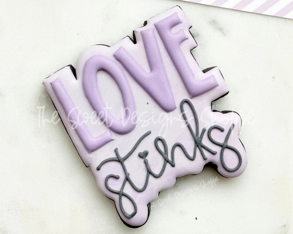 Cookie Cutters - LOVE Stinks Plaque - Cookie Cutter - The Sweet Designs Shoppe - - ALL, Cookie Cutter, Love, love stinks, Plaque, Plaques, PLAQUES HANDLETTERING, Promocode, valentines