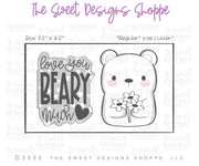 Cookie Cutters - Love you Beary Much Set - Set of 2 - Cookie Cutters - The Sweet Designs Shoppe - TSDS - - ALL,Animal,Animals,Animals and Insects,Cookie Cutter,Mini Sets,Plaque,Plaques,PLAQUES HANDLETTERING,Promocode,regular sets,set,STL,valentine,valentines