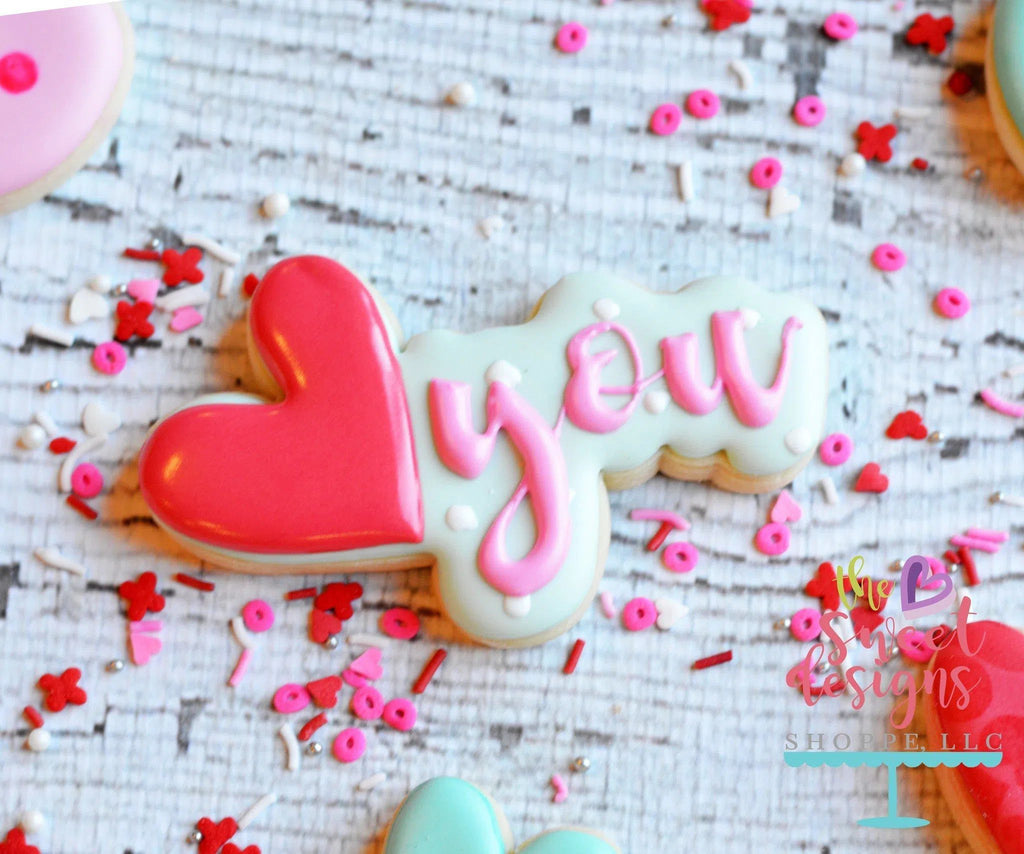 Cookie Cutters - Love You v2- Cookie Cutter - The Sweet Designs Shoppe - - ALL, Cookie Cutter, Fonts, Heart, Love, Miscelaneous, Promocode, Valentines, Wedding, Word