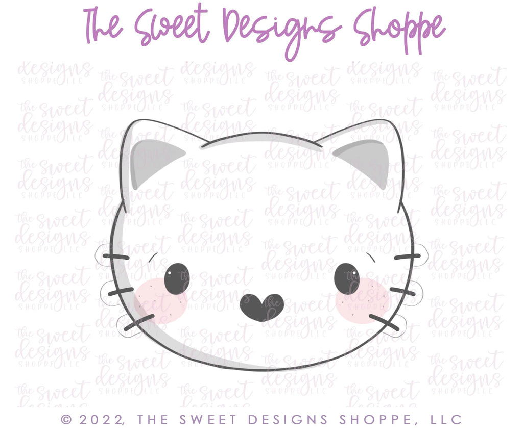 Cookie Cutters - Lovely Cat Face - Cookie Cutter - Sweet Designs Shoppe - - ALL, Animal, Animals, Animals and Insects, Cookie Cutter, hello kitty, Promocode, valentine, valentines